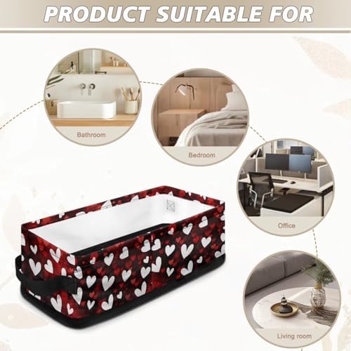 Toilet Paper Storage Basket with Handles for Home
