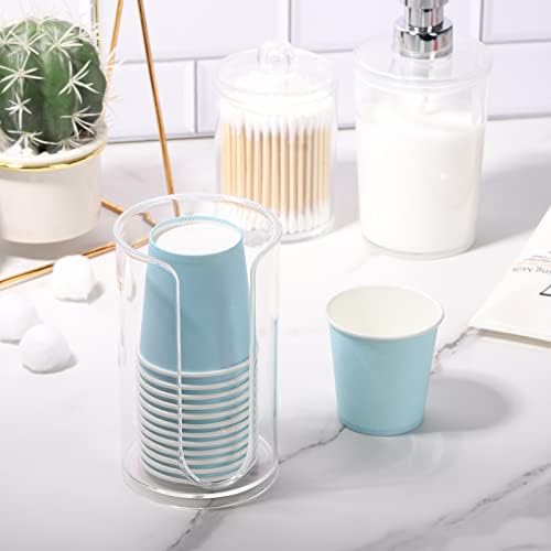 LoveBB Clear Cup Dispenser for Bathroom Use