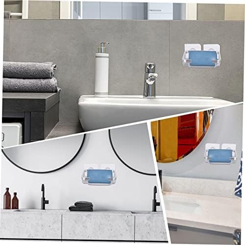 ABOOFAN Self-Draining Soap Dish Holder No-Drill Wall Mount Elegant Black
