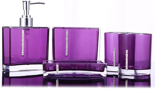 5PC Acrylic Bathroom Accessories Set