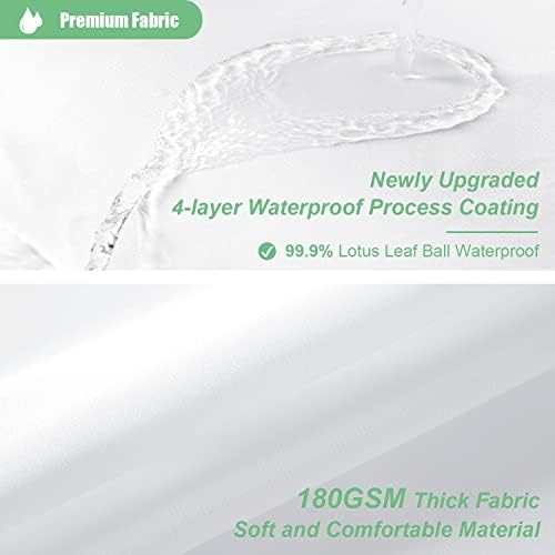 Dynamene White Tufted Chenille Striped Shower Curtain Set
