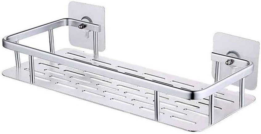 BAHELS Adhesive Shower Caddy Shelf - No Drilling Modern Style Durable Aluminum