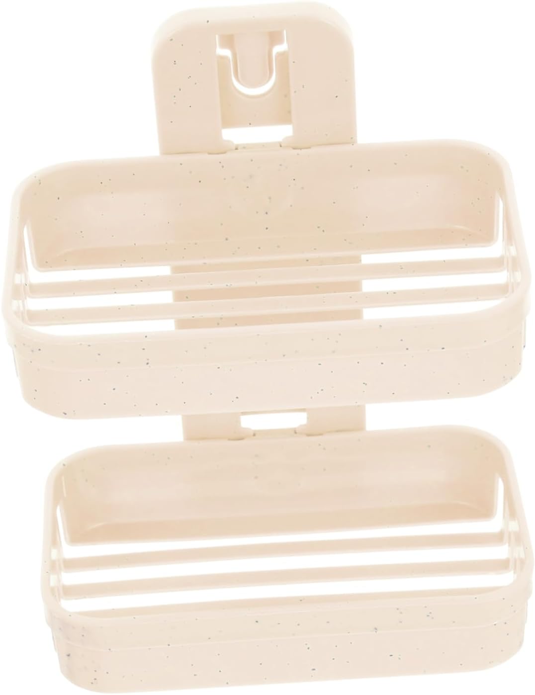 GLEAVI Self Draining Soap Dish Wall Mounted Double Tier Storage