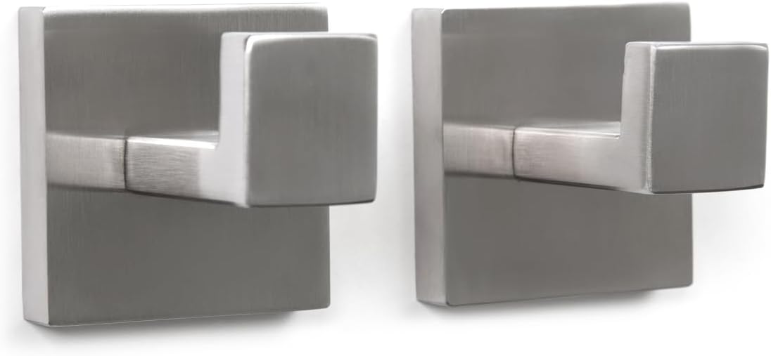 5-Piece Bathroom Accessory Set Brushed Silver