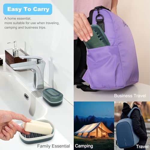 Travel Soap Container with Lid Portable Bar Soap Holder