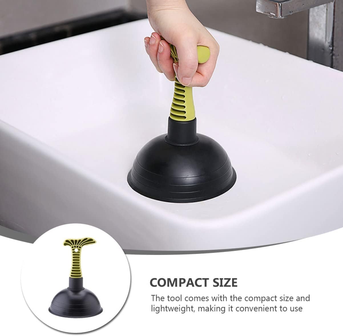 1pc Green Toilet Plunger for Kitchen and Bath Use
