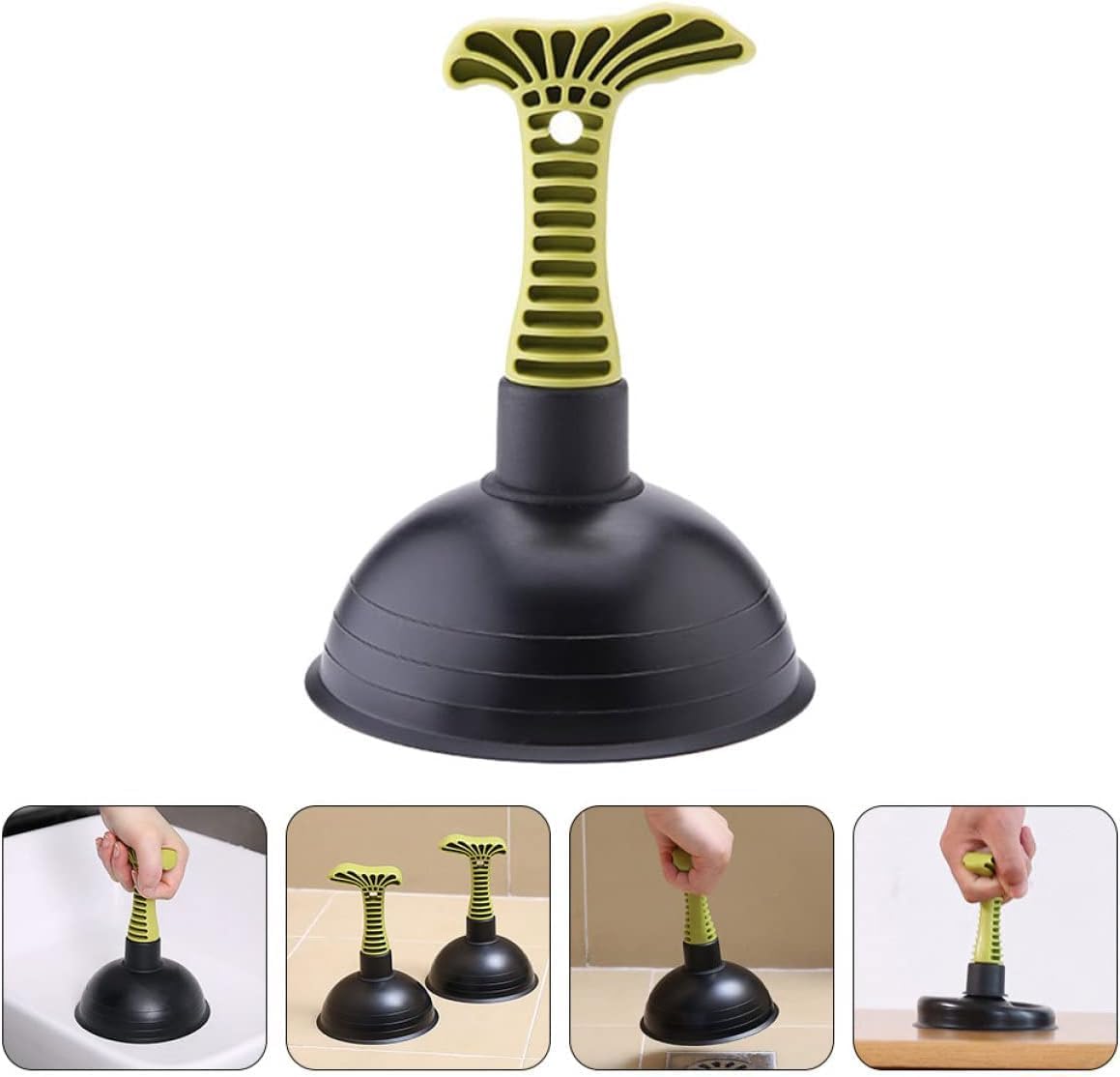 1pc Green Toilet Plunger for Kitchen and Bath Use