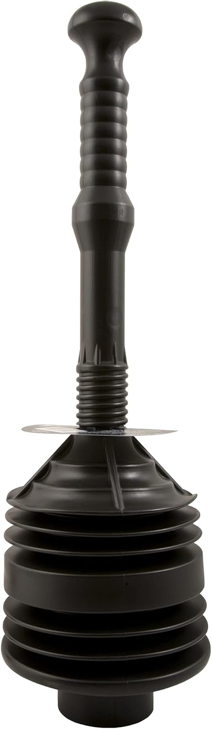 PlumbCraft Heavy Duty Toilet Plunger - Black