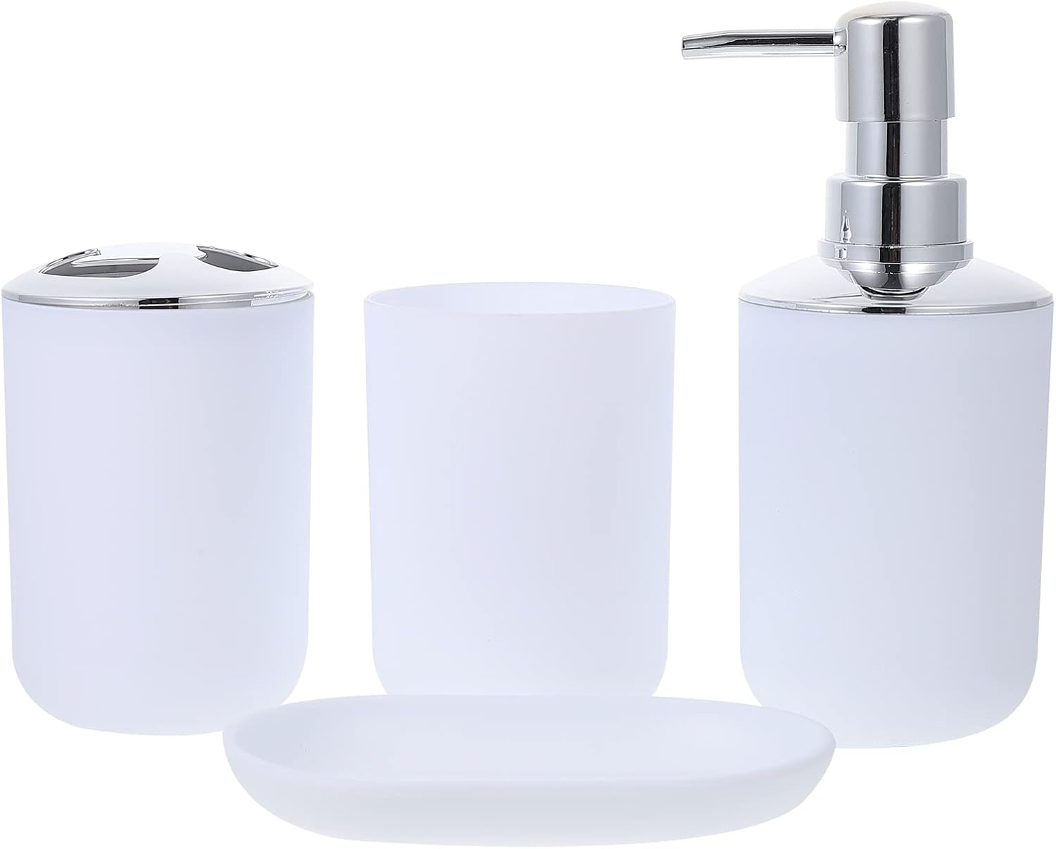 FOMIYES 1 Set White Bathroom Accessories Kit