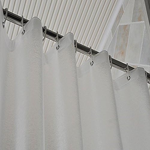 AooHome Frosted 72x72 Shower Curtain Liner with 5 Bottom Magnets and Metal Grommets