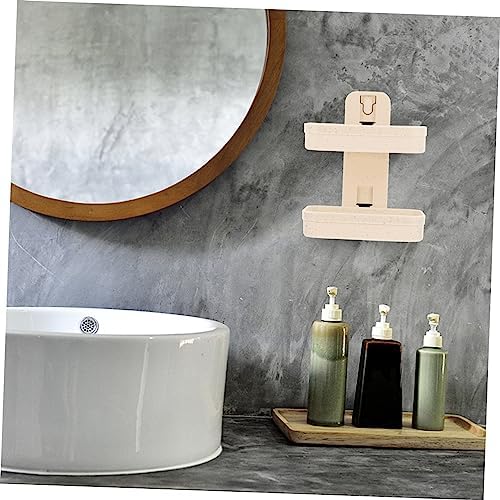 GLEAVI Self Draining Soap Dish Wall Mounted Double Tier Storage