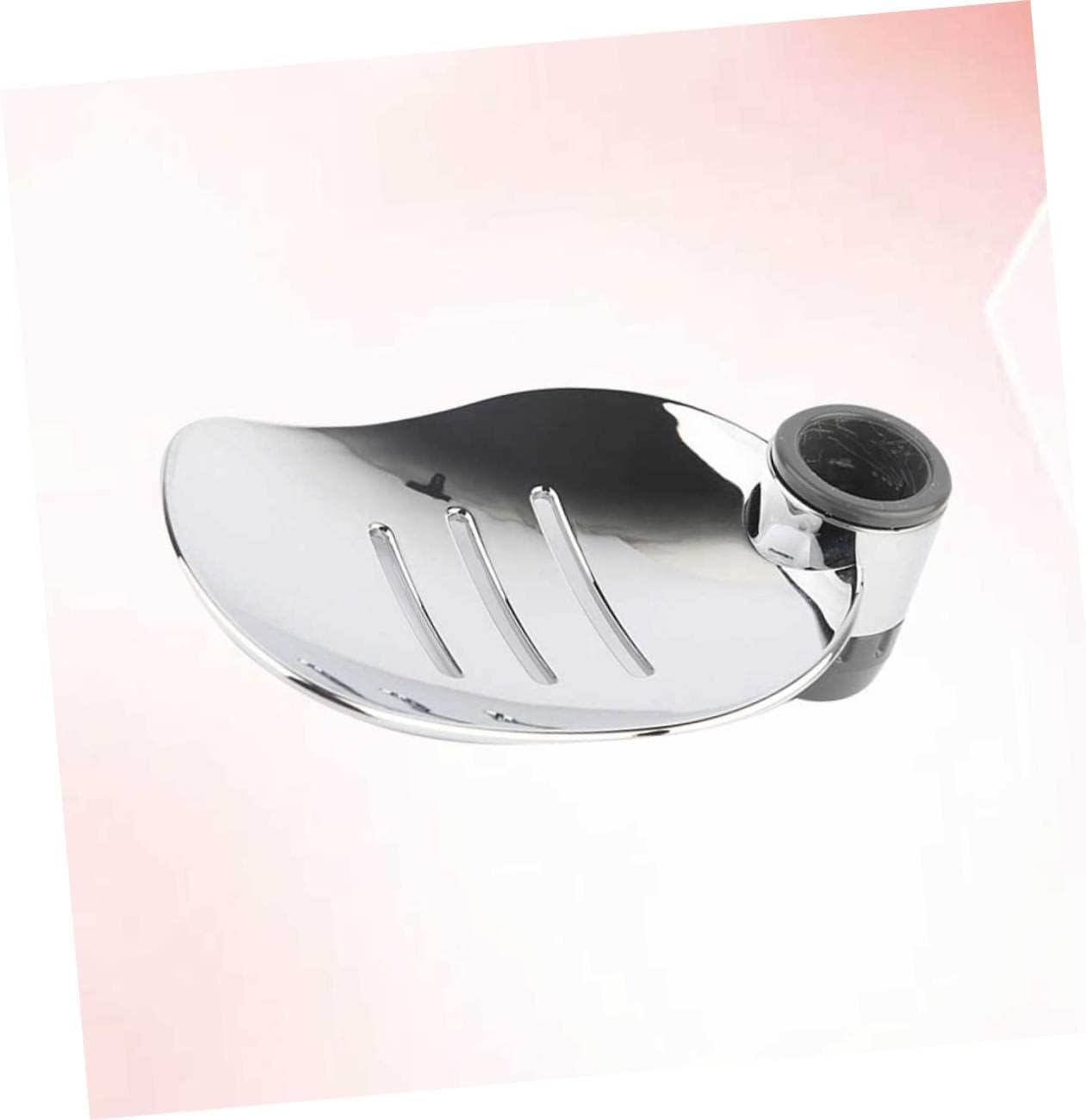 Ciieeo 2pcs Silver Soap Dish Practical Storage Rack 1