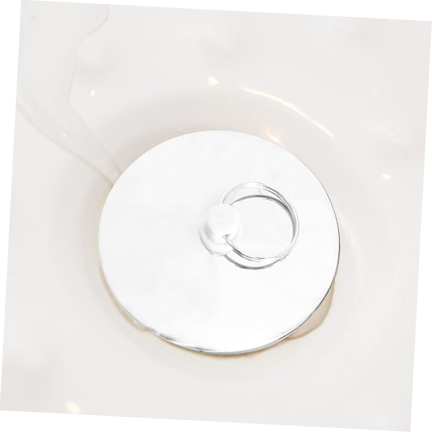 HOMSFOU 3 Pack Bathtub Drain Plug with Large Cover Area