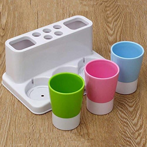 Eslite Toothbrush Toothpaste Holder Stand for Bathroom