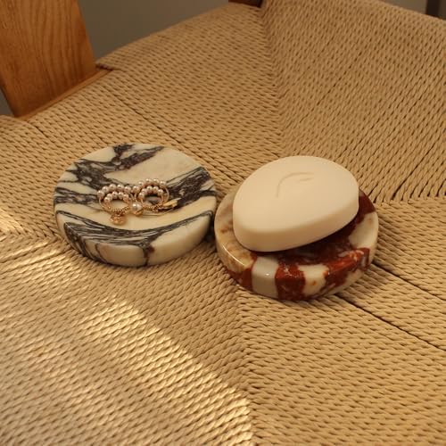 Natural Calacatta Red Marble Soap Dish