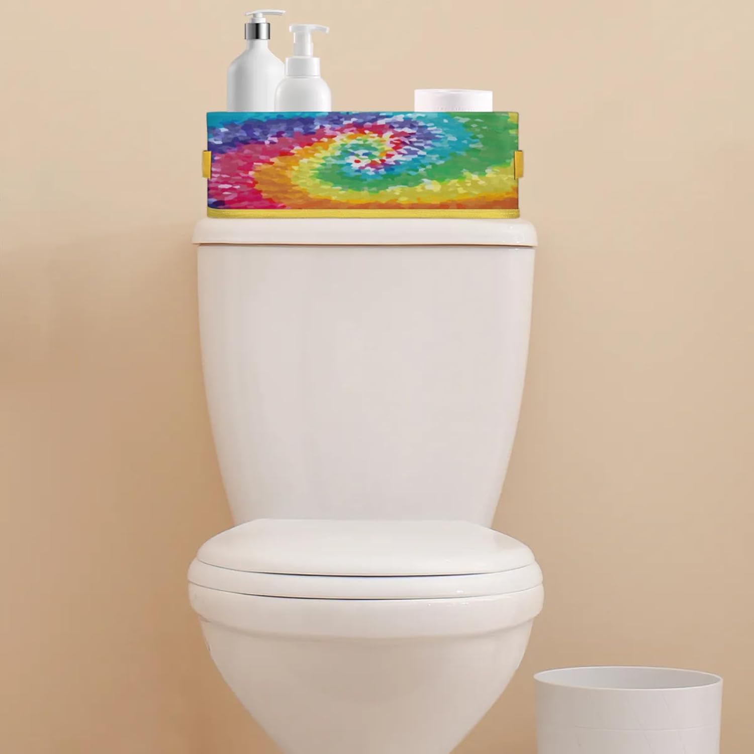 Snatocys Rainbow Toilet Paper Storage Basket Organizer