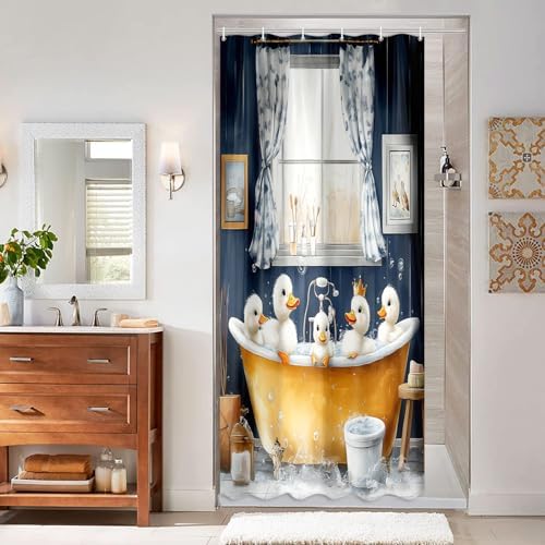 JAWO Funny Kids Shower Curtain 72x72 with Hooks