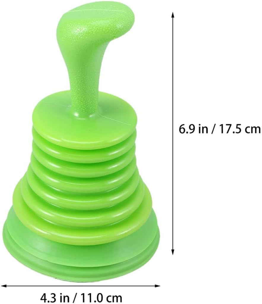 Pastoralist Toilet Plunger Holder with Suction Cup Green 1pc