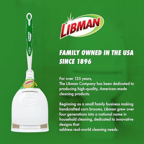 Libman Designer Bowl Brush and Caddy - 2 Pack - Toilet Brush and Holder Set