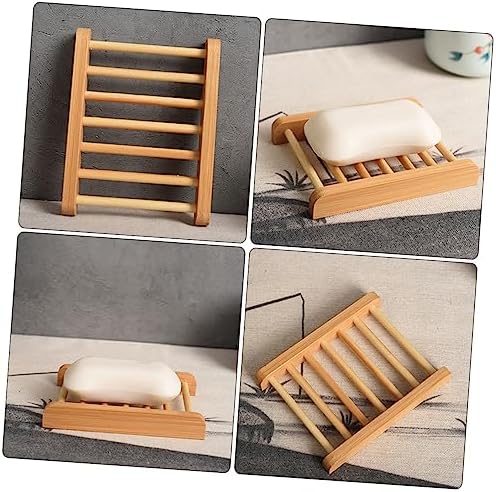 LIFKOME Wooden Soap Dish for Shower Bathroom