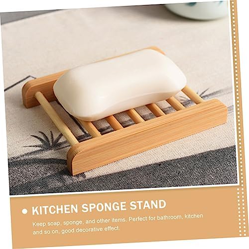 LIFKOME Wooden Soap Dish for Shower Bathroom