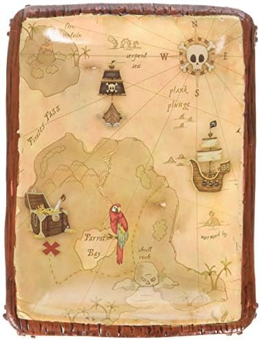 Map Soap Dish Pirates Treasure Multi 1