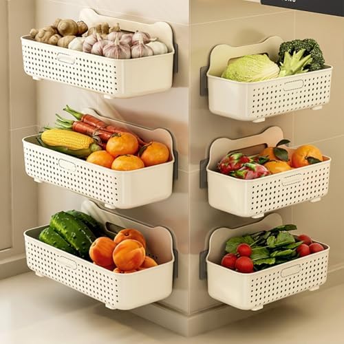 Bathroom Shelves with 6 Hooks No Drilling Organizer 1