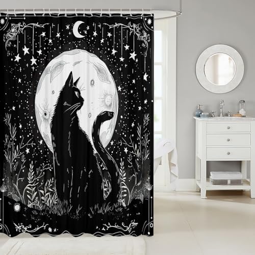 Feelyou Sun Moon Shower Curtain 72x72