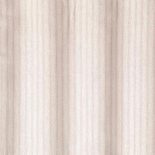 Extra Long Pink Striped Shower Curtain 84 Inch