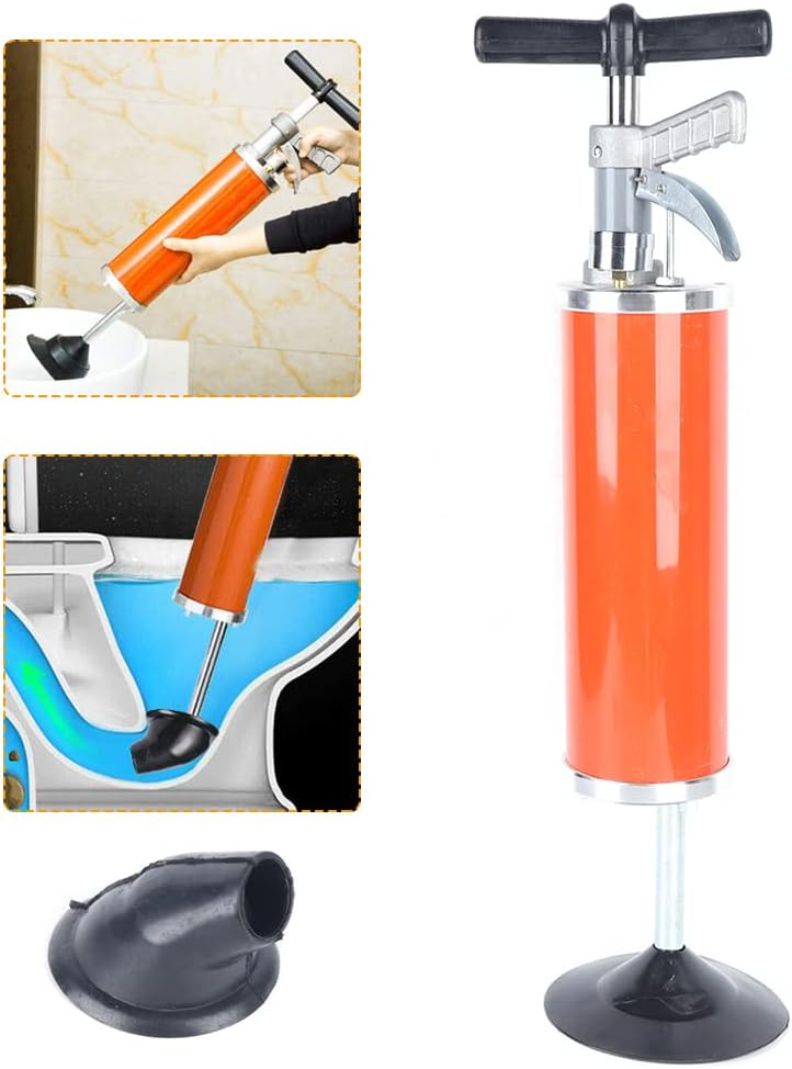SEANESZTI Toilet Plunger with Air Pressure System