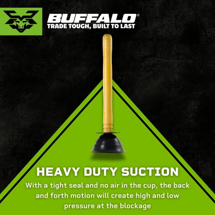 Buffalo Large Rubber Plunger 5 - Powerful Force