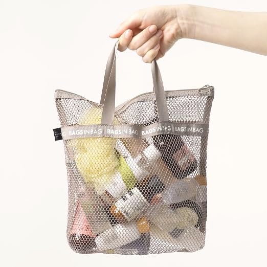 Mesh Travel Shower Caddy Tote Bag for Gym Swim Dorm Bathrooms