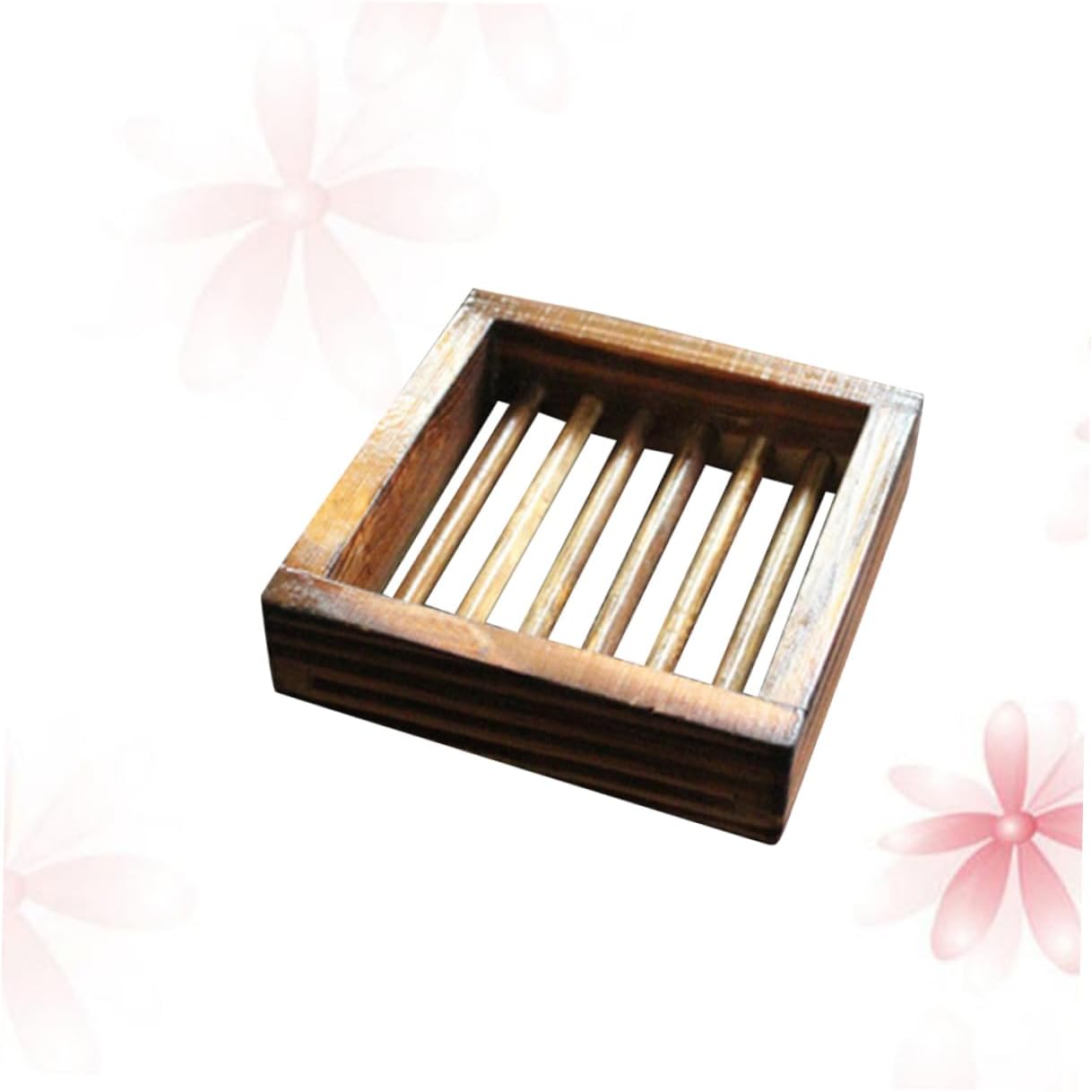 Cabilock Wood Soap Tray with Hollow Design