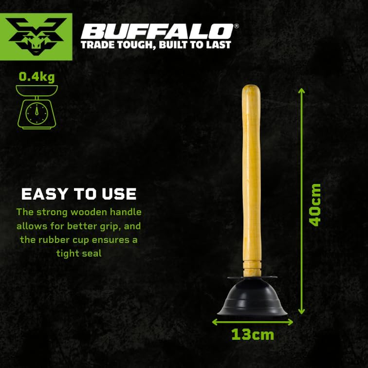 Buffalo Large Rubber Plunger 5 - Powerful Force