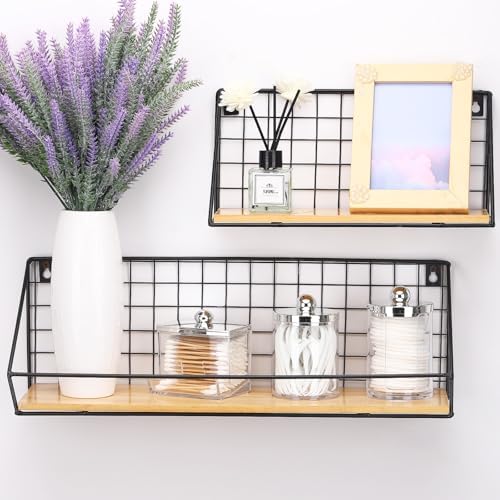 Tbestmax 3 Pack Qtip Holder - Bathroom Organizer with Silver Lids