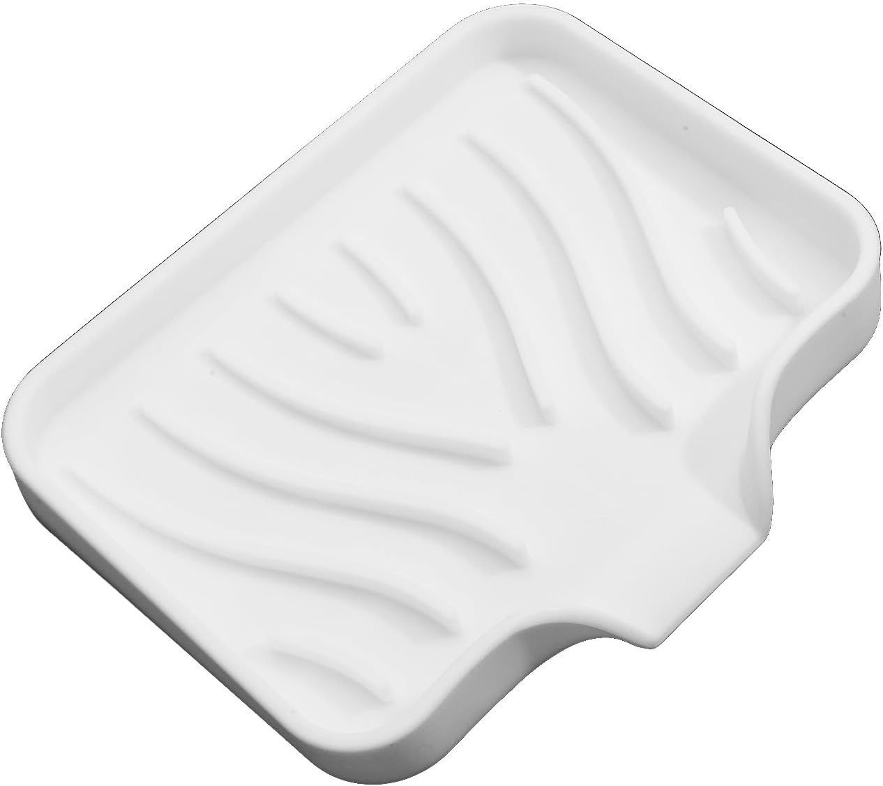 Durable Silicone Soap Dish with Self-Draining Design