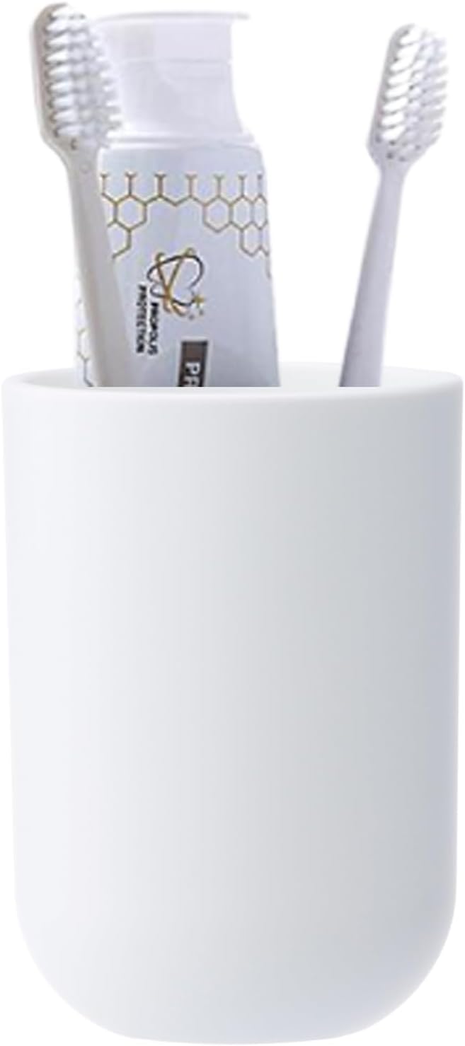 UVIVIU Toothbrush Cup Holder 350ml White