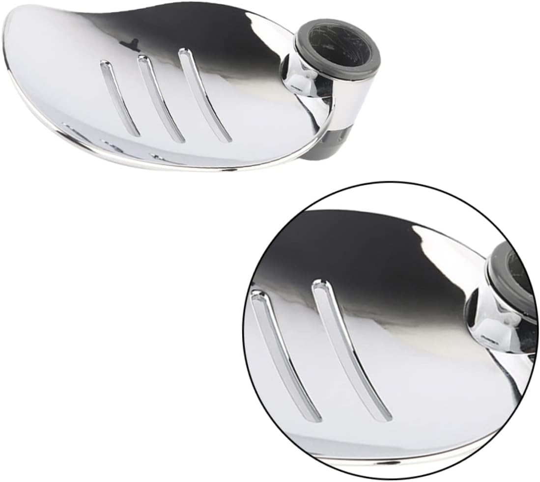 FONDOTIN 2Pcs Silver Soap Holder Practical Bath Storage Rack