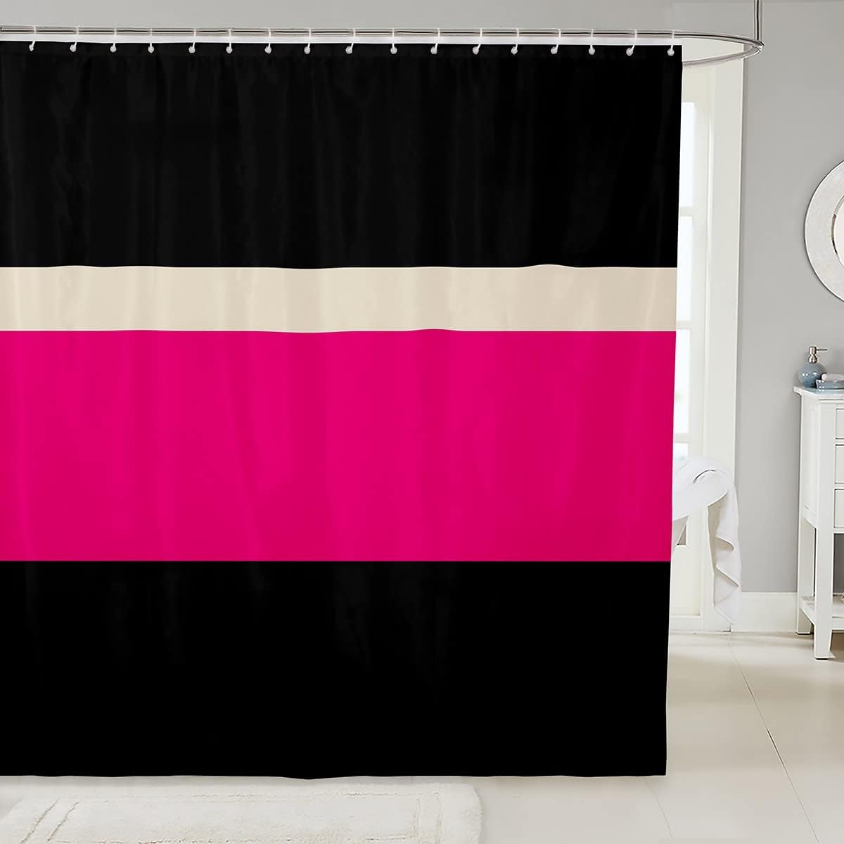 Erosebridal Patchwork Shower Curtain Set for Kids