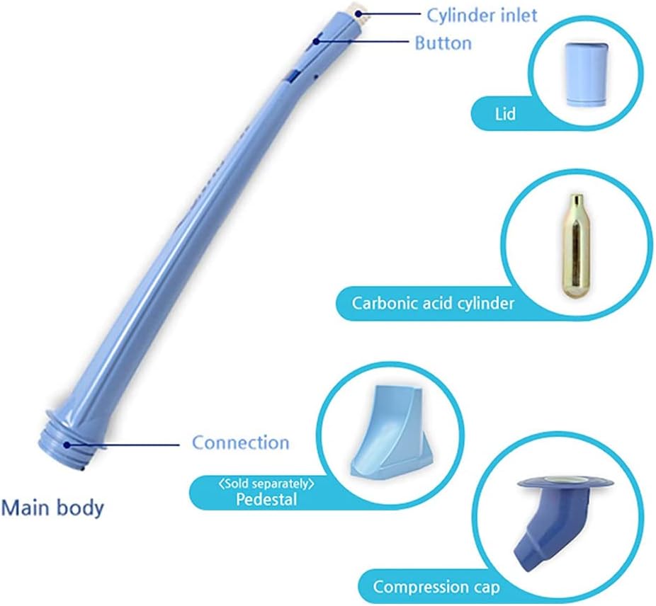TULGIGS Toilet Plungers 10pcs with CO2 Cylinders and Guide