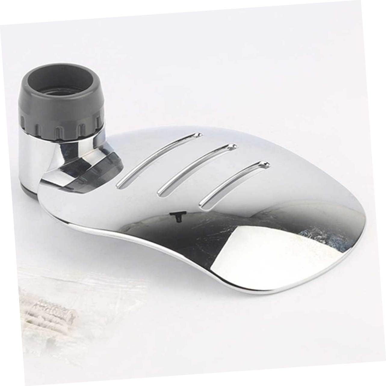 Luxshiny 2pcs Silver Soap Dish with Drainage