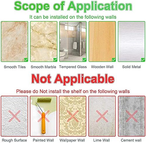 Casaphoria 2 Pack Corner Shower Shelf Organizer No Drilling
