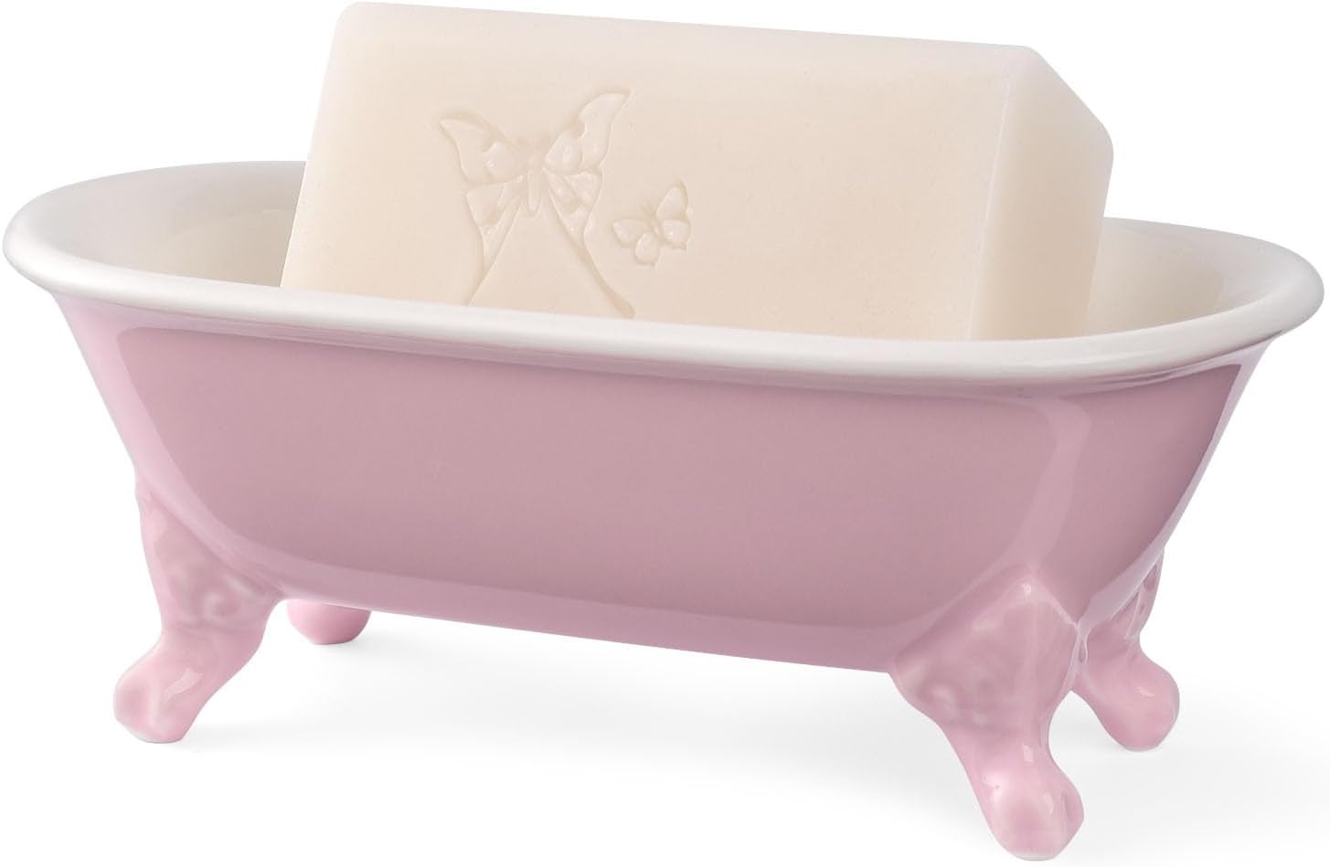NEWHENGS 65 Ceramic Clawfoot Soap Dish