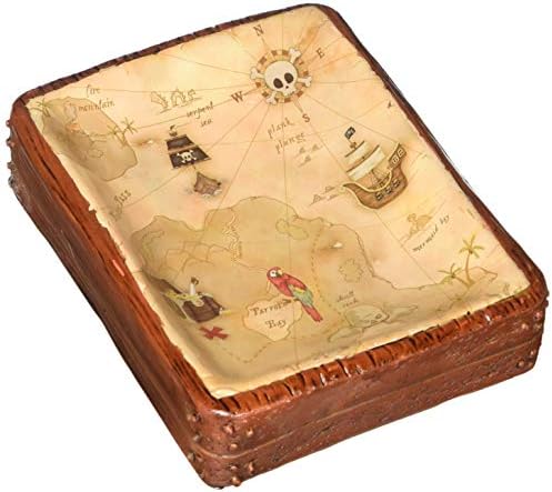 Map Soap Dish Pirates Treasure Multi 1