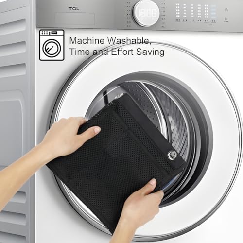 GYEUKHAM Hanging Mesh Shower Caddy - 7 Pockets Black 1 Pack