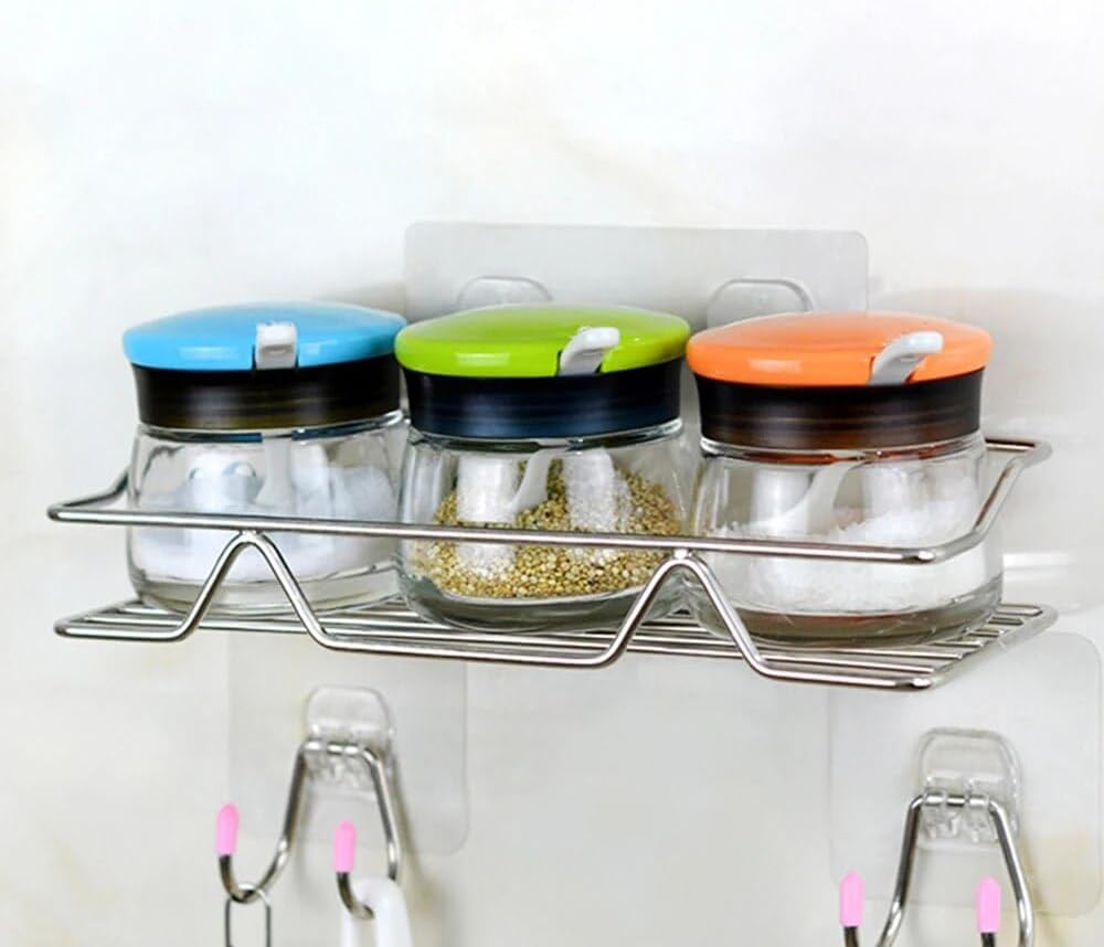 BAHELS Stainless Steel Shower Caddy Adhesive No Drilling