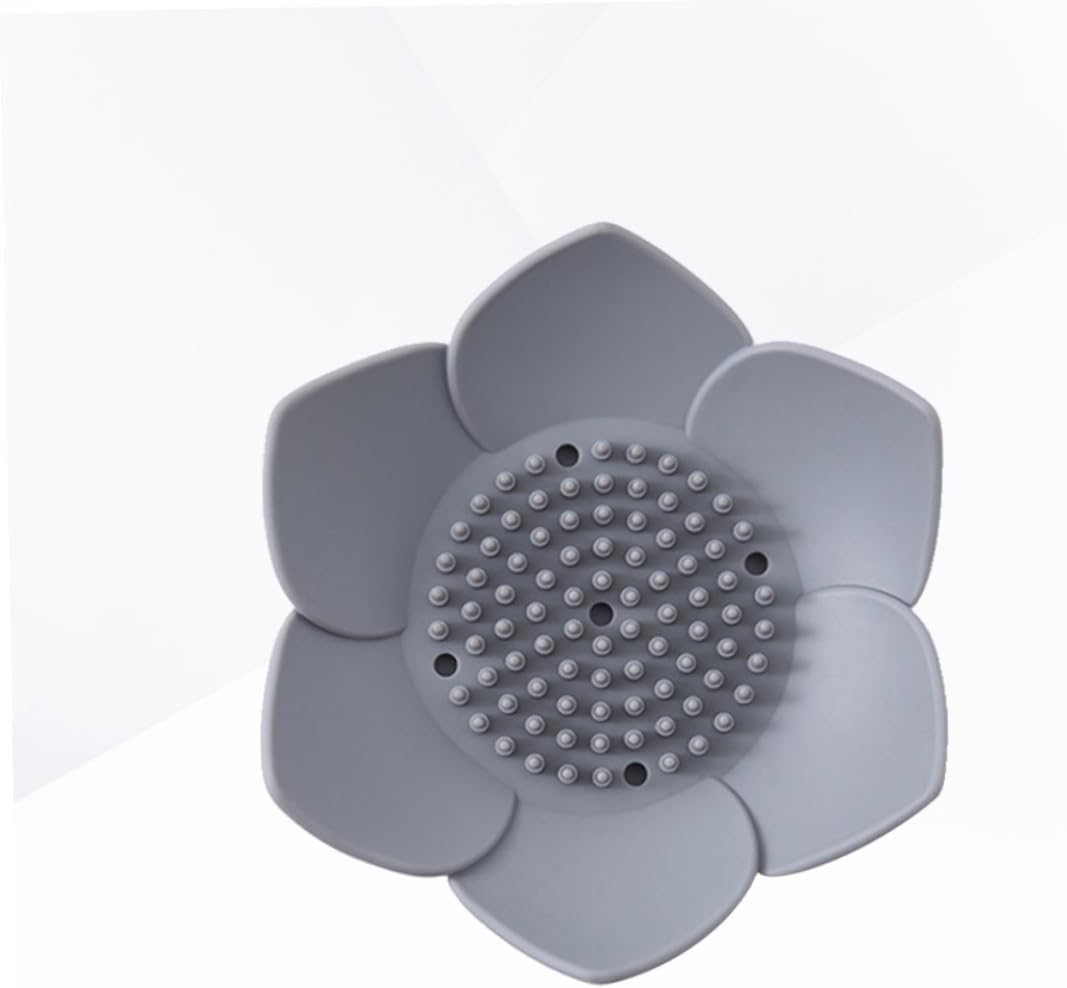MAGICLULU Silicone Flower Soap Dish Drain Holder