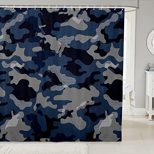 Erosebridal Camouflage Shower Curtain 72x72