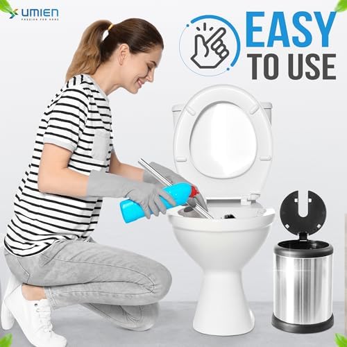 UMIEN Toilet Brush with Lid and Canister
