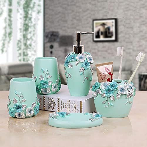 LUANT Vintage Pink Bathroom Accessory Set